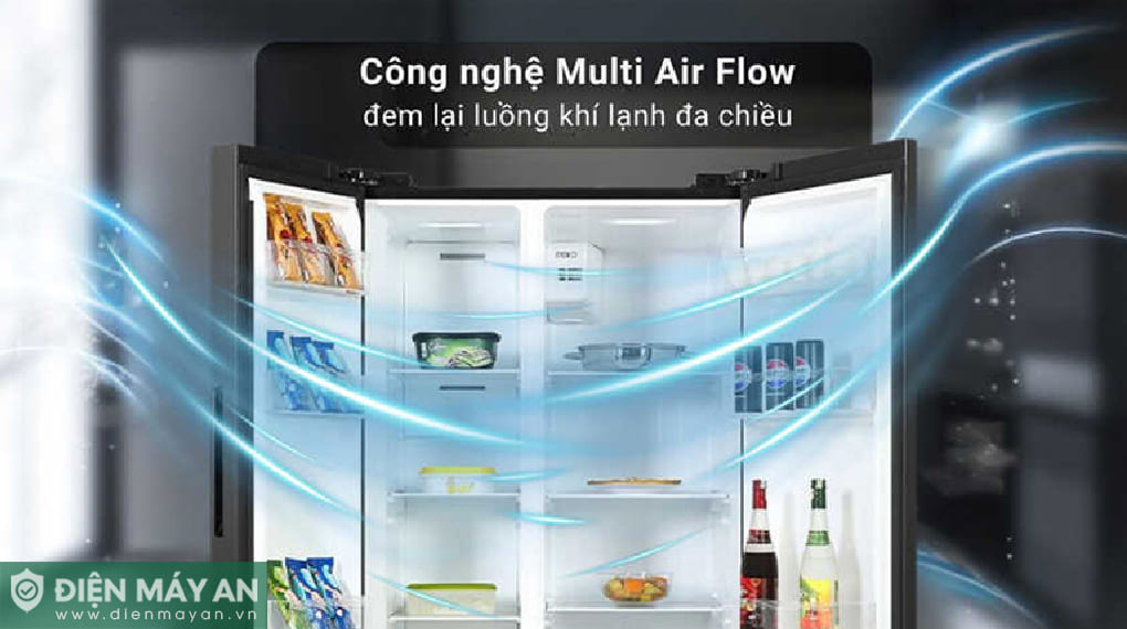 Tủ lạnh Toshiba Inverter 711 lít Side By Side GR-RS905WIA-PGV(22)-XK